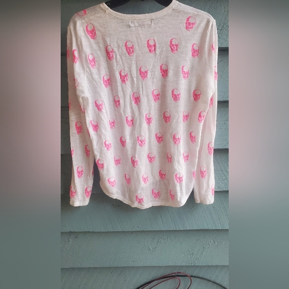 Skull Cashmere Pink Skull Sweater - Picture 4 of 5